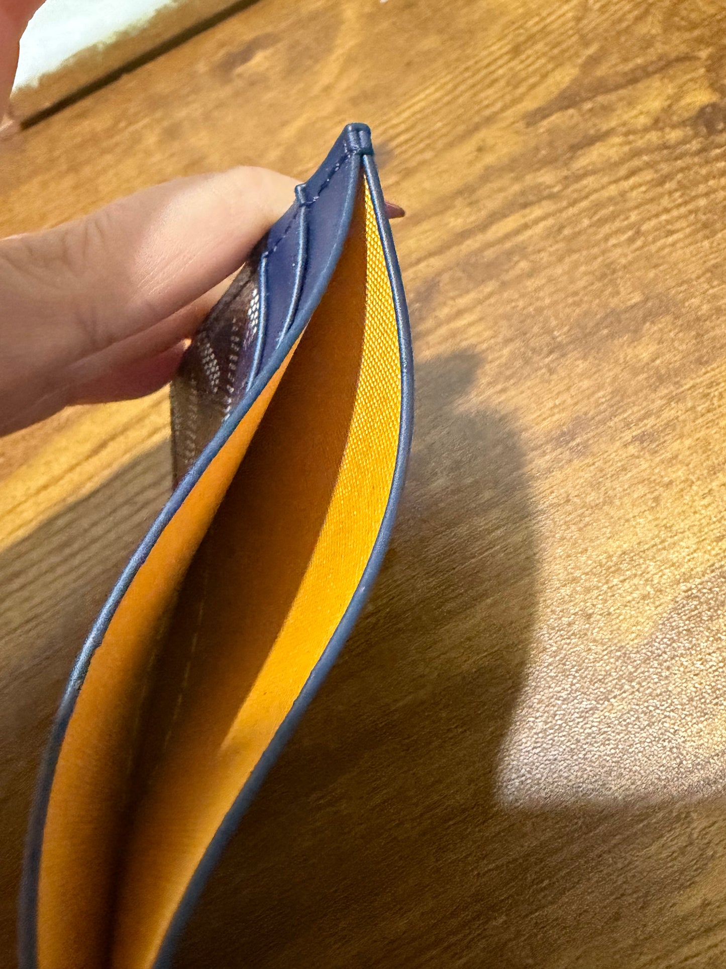 Navy blue cardholder