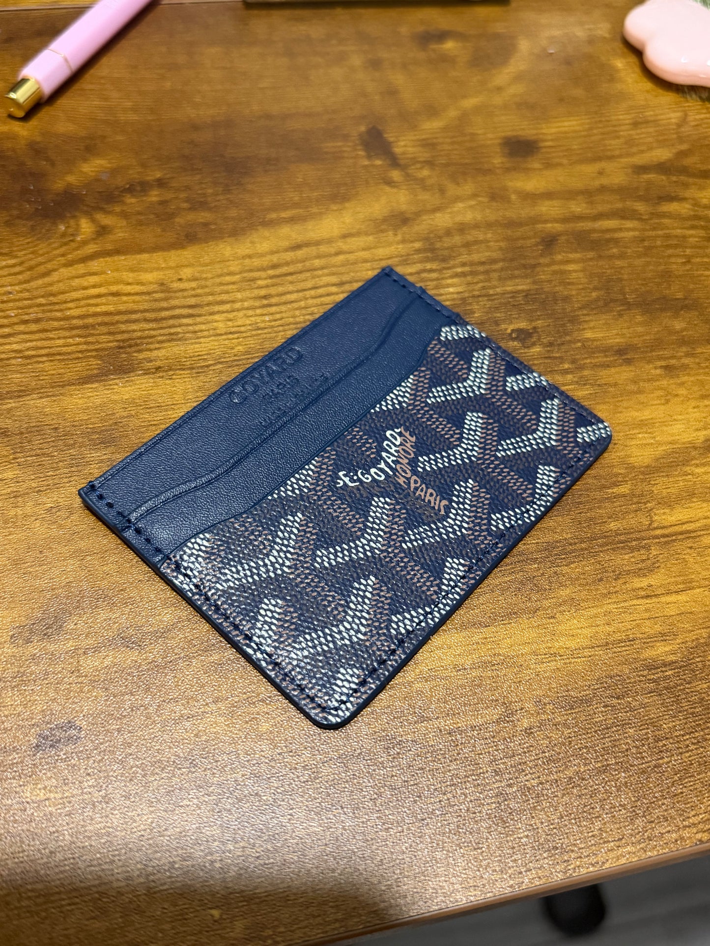 Navy blue cardholder