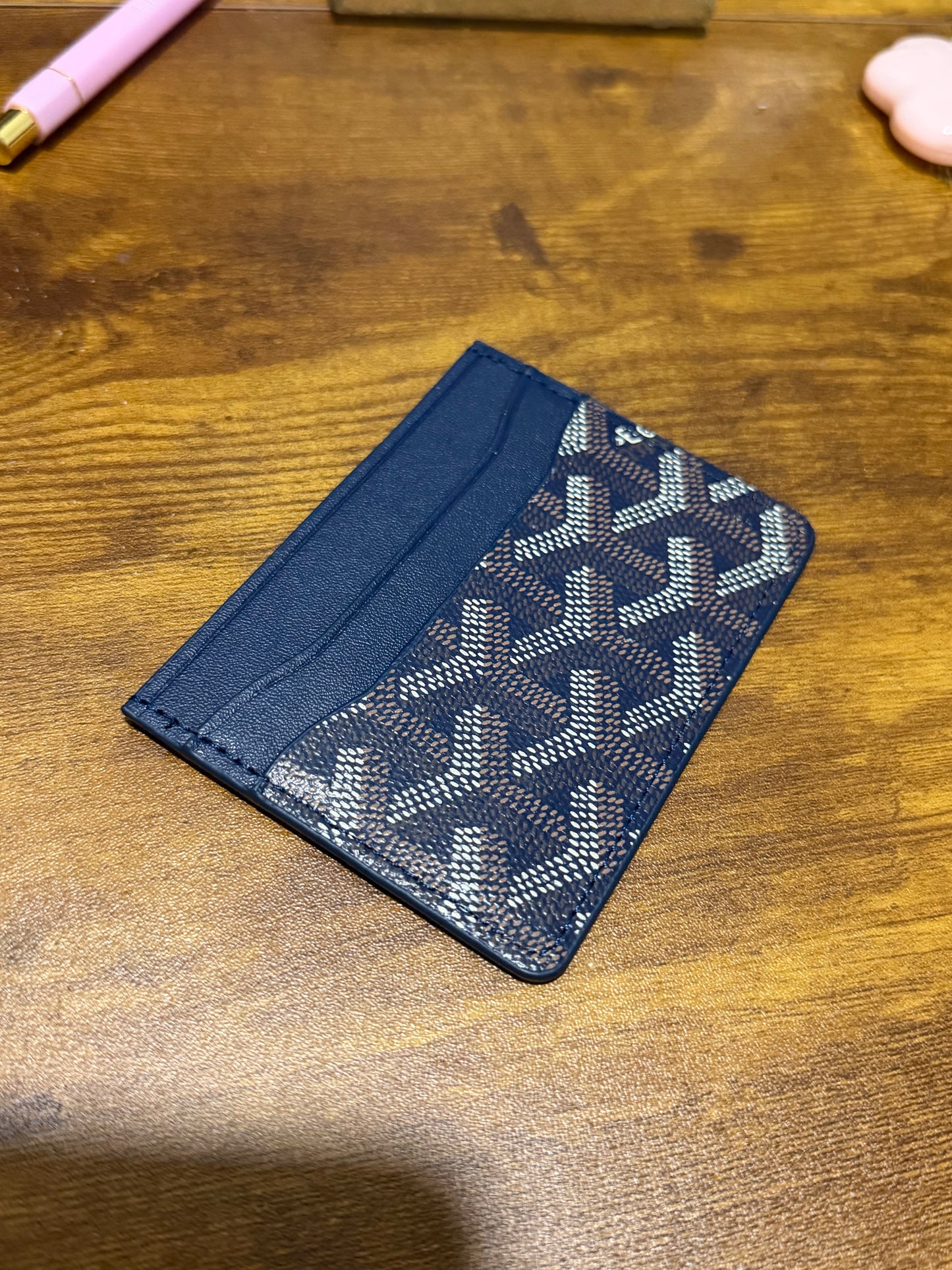 Navy blue cardholder