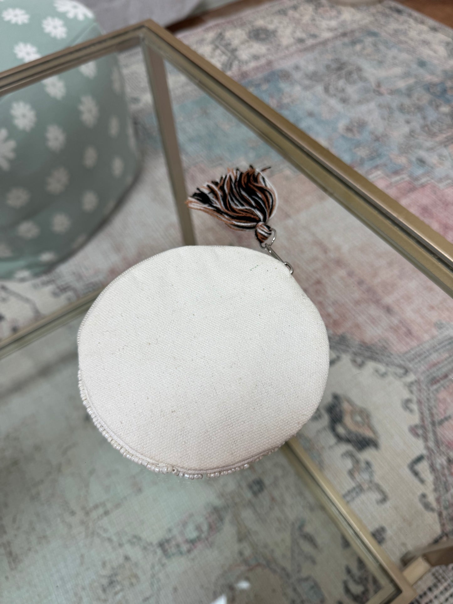 FLOWER ROUND COIN POUCH